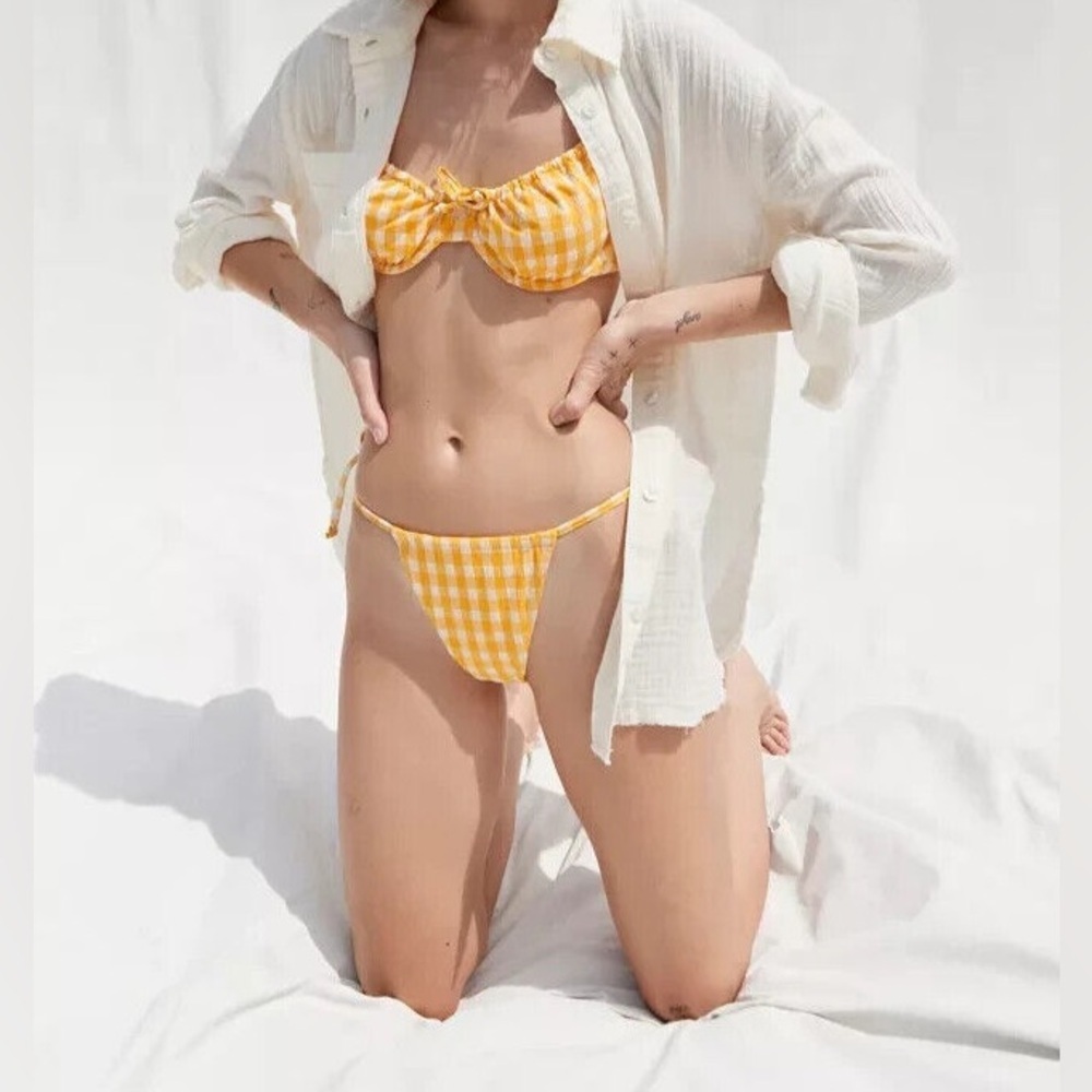 NWT Out From Under Monaco Gingham Bikini Bottom
